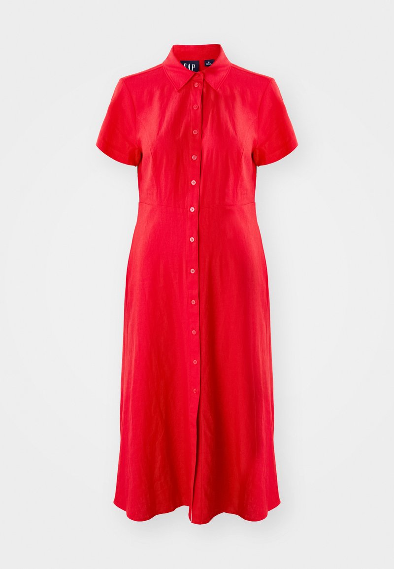 GAP DRESS MAXI - Shirt dress - tomato sauce/red - Zalando.co.uk GAP DRESS MAXI - Shirt dress - tomato sauce/red - Zalando.co.uk