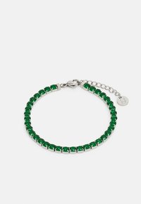 TENNIS BRACELET ESSENTIAL - Brăţară - silver-coloured/green
