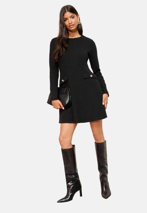 PETITE - Abito in maglia - black