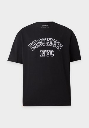 YOURTURN, UNISEX REGULAR FIT - Μπλουζάκι με στάμπα - black
