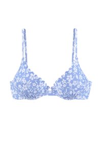 Unausgewählt, himmelblau-weiß