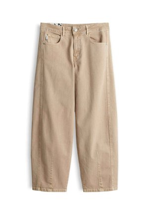 OPUS, MID RISE BARREL FIT - Wide Leg - light mocca