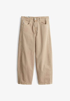 OPUS, MID RISE BARREL FIT - Wide Leg - light mocca