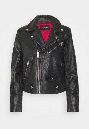 Chaqueta de cuero - black