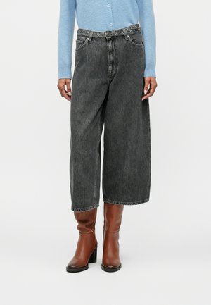 HARPER CULOTTE BELT - Wide leg - grey cloud