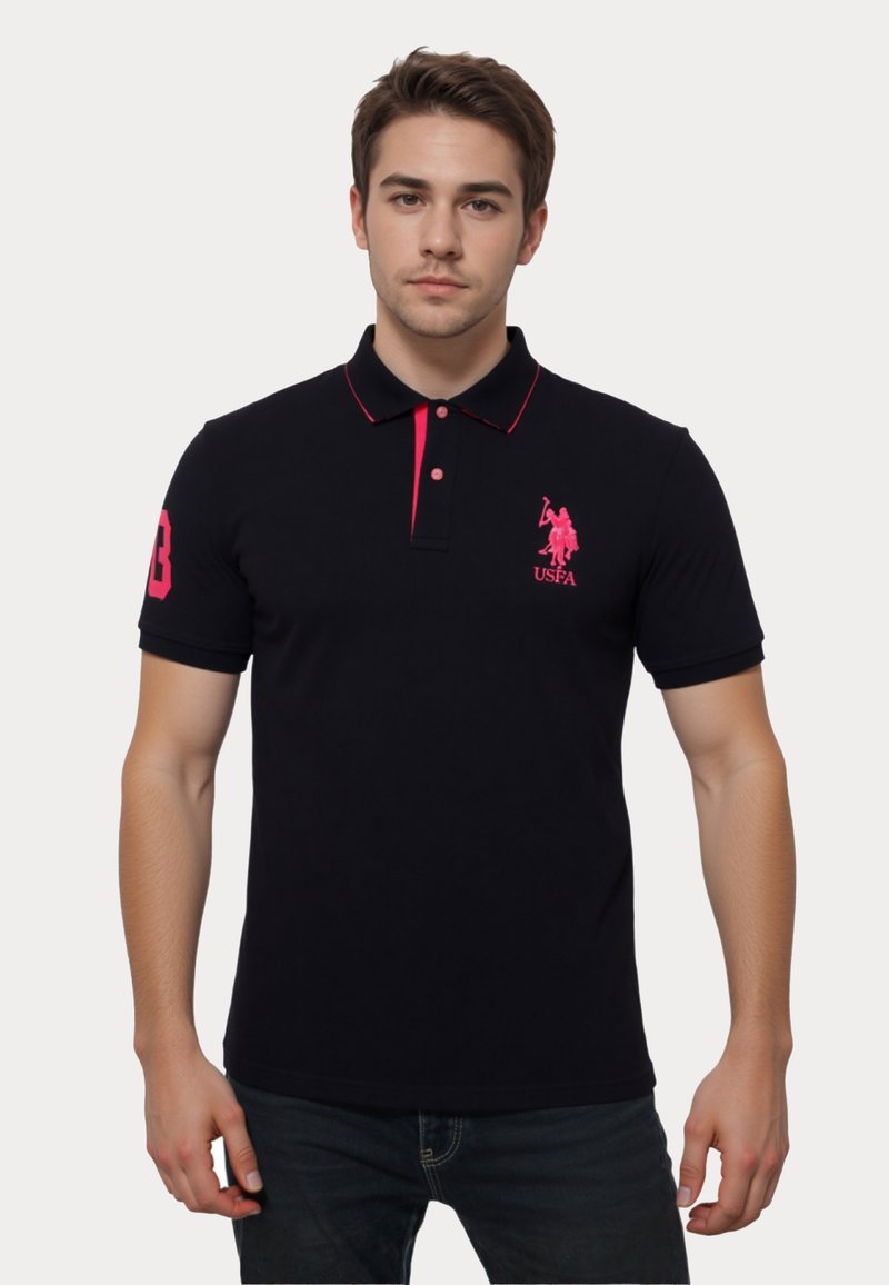 U.S. Polo Assn. Bluză polo - schwarz