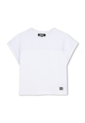 MET KORTE MOUWEN - Blouse - blanc