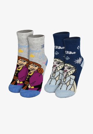 Disney FROZEN 2ER PACK DIE EISKÖNIGIN ABS STOPPER - Calze - grau blau
