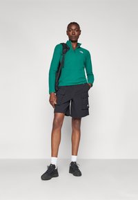 The North Face 100 GLACIER 1/4 ZIP - Polárpulóver - evergreen