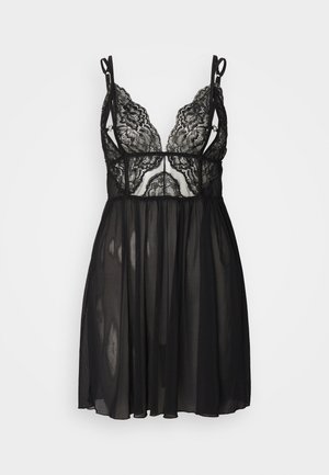 Ann Summers DIAMOND HEART CHEMISE - Nattskjorte - black