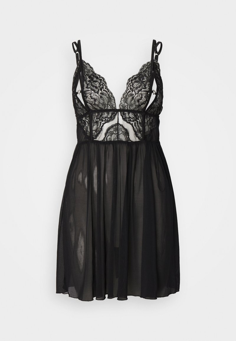 Ann Summers DIAMOND HEART CHEMISE - Νυχτικό - black