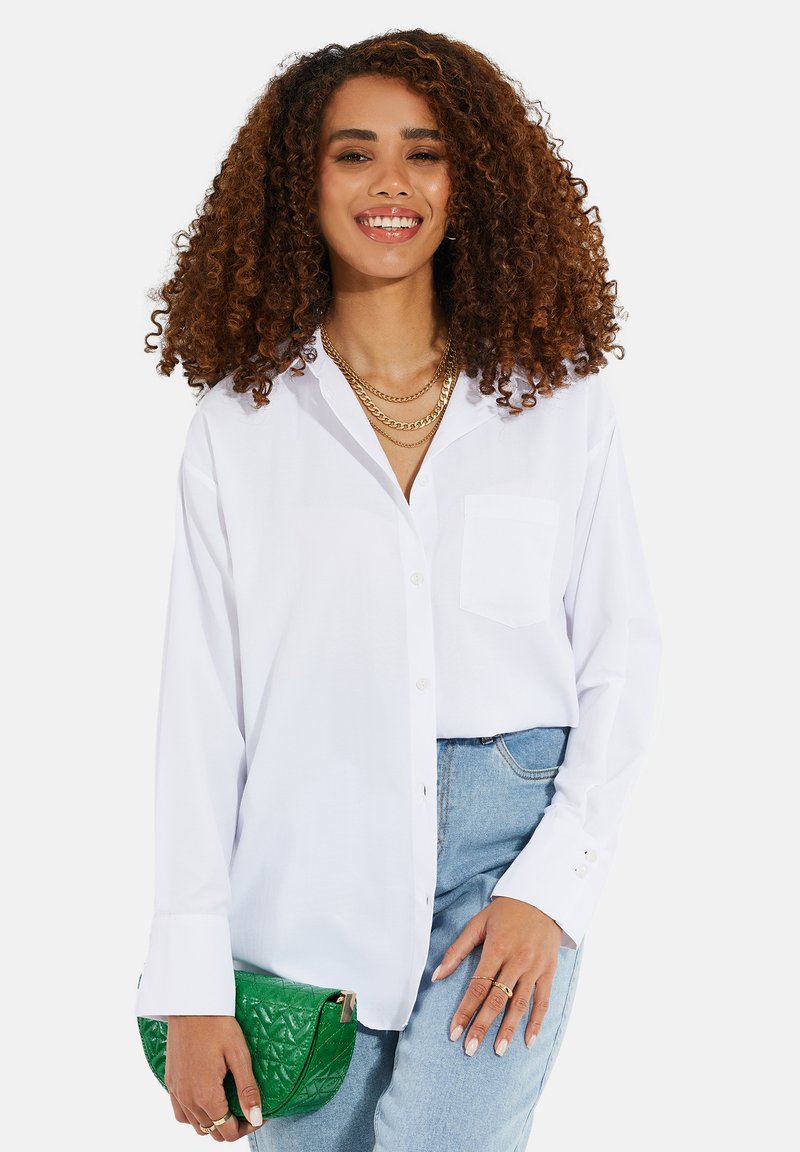 Threadbare Overhemdblouse - white