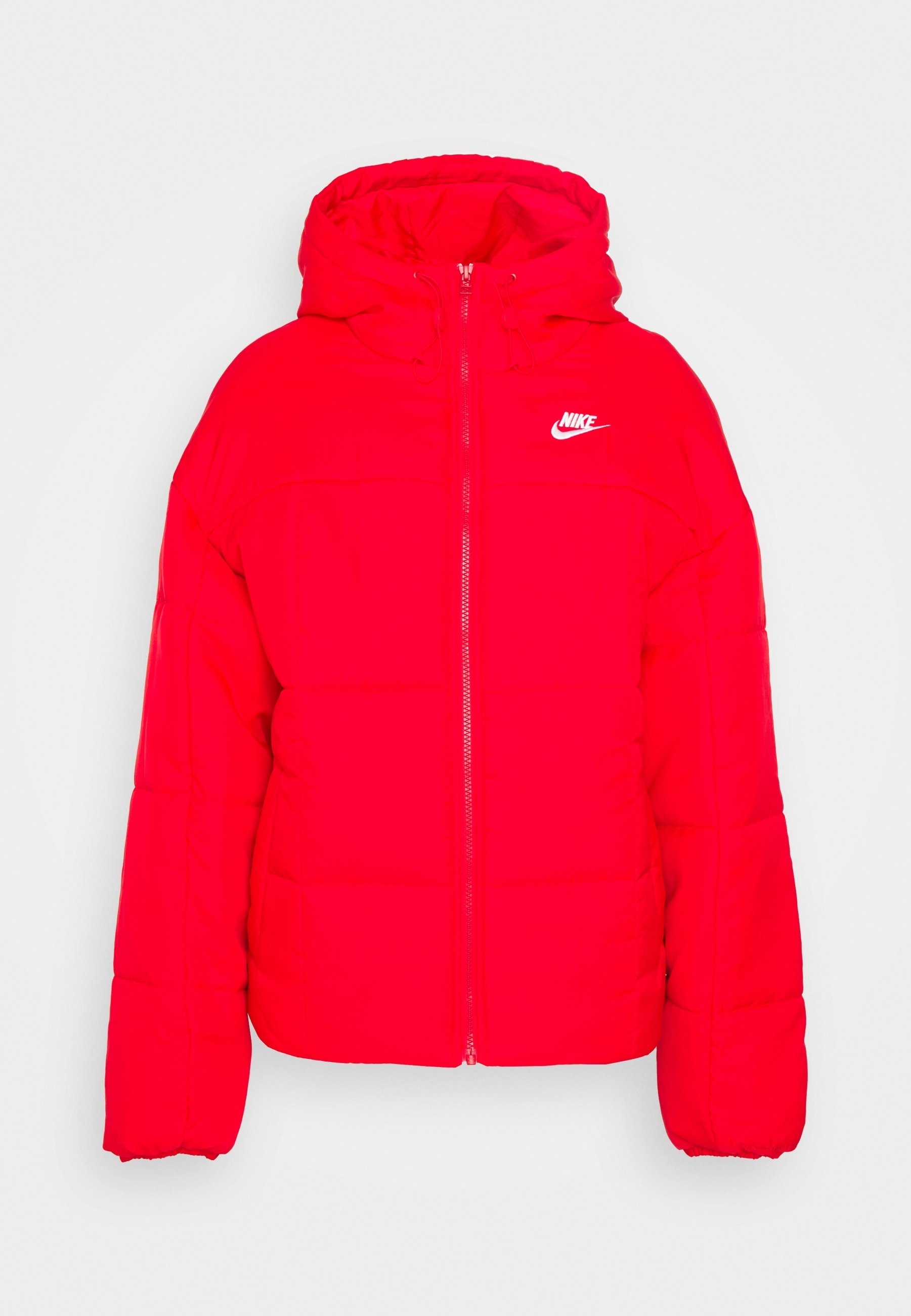 red nike puffer jacket women's