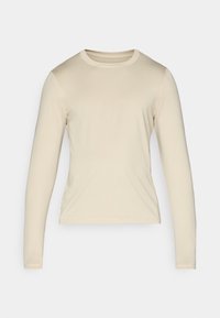 FITTED LONG SLEEVE LIGHT WEIGHT TOP - Top s dlouhým rukávem - stone