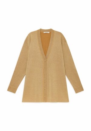 SHINY FLUID - Cardigan - mustard