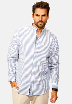 LANGARM GESTREIFT - Shirt - blau