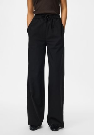 Pieces Wide-leg PCBOSELLA HW - Παντελόνι - black