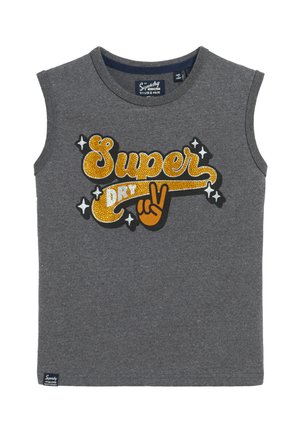Superdry & Co RETRO EMBELLISHED  - Débardeur - granite grey marl