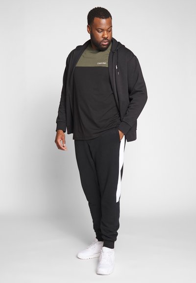 Polo Ralph Lauren Big & Tall DOUBLE KNIT FULL ZIP HOODIE - Camisola com fecho - black