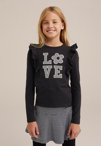WE Fashion Top s dlouhým rukávem - black