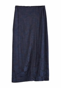 JACQUARD MIDI SARONG - A-lõikeline seelik - navy