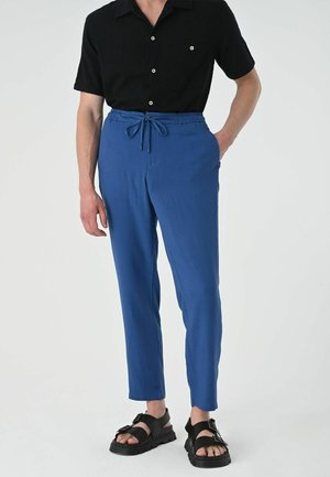 DRAWSTRING WAIST - Broek - blue