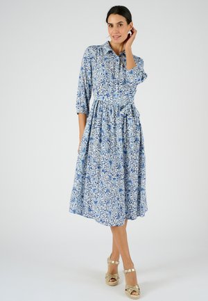 Damart Robe de jour - bleu fleuri