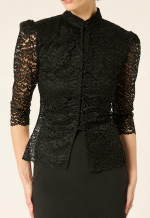 Touché Privé, LACE BLOUSE - Chemisier - black