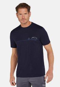 icebreaker Camiseta estampada - midnight navy