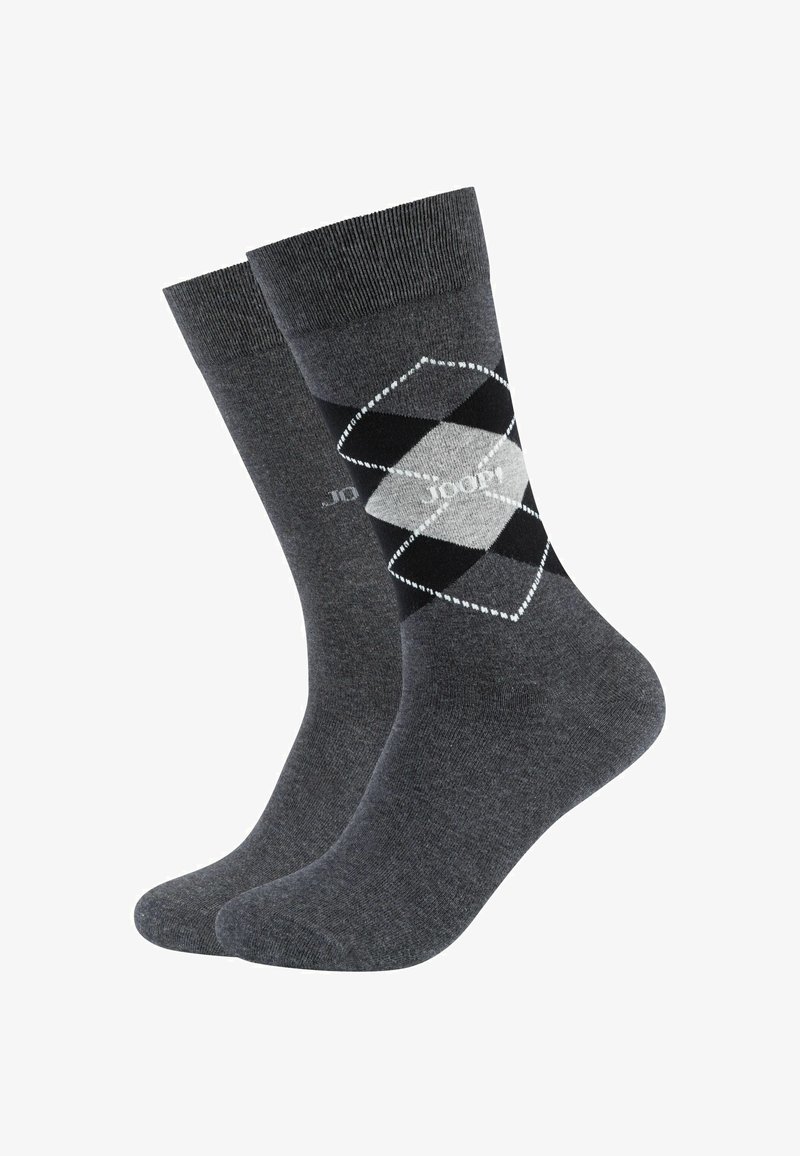 JOOP! 2PACK - Calze - anthracite melange
