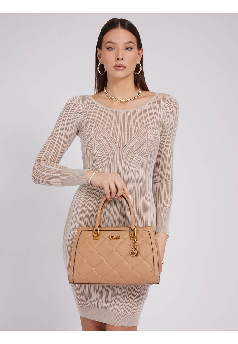 Guess ABEY GIRLFRIEND SATCHEL - Borsa a mano - beige