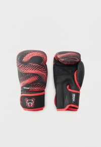 Selected, black/red/silver-coloured