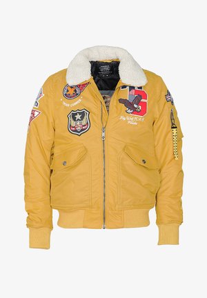 TOP GUN MIT KRAGEN - Bombertakki - yellow