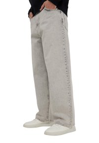 Terranova ACID WASH SUPER - Jeans baggy - grigio denim