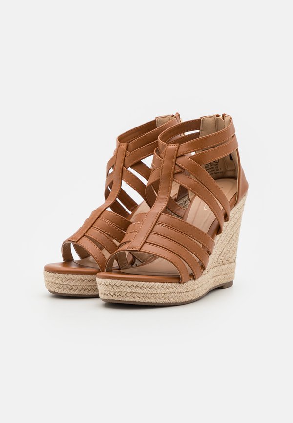 High heeled sandals - cognac3