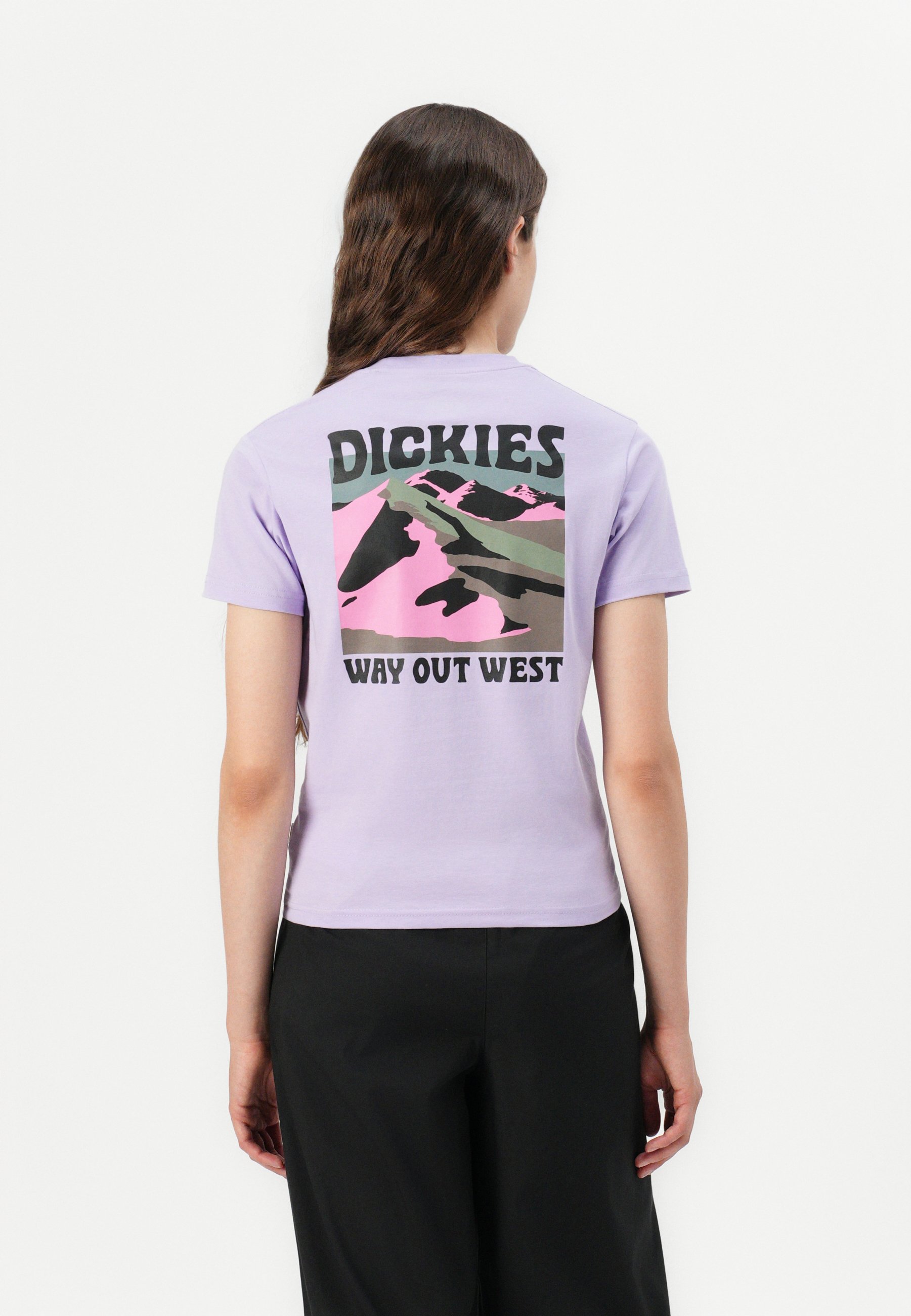 売れ筋商品|||ディッキーズ Tシャツ レディース トップス EAST GLACIER TEE - Print T-shirt - lilac Dickies EAST GLACIER TEE - Print T-shirt - lilac - Zalando