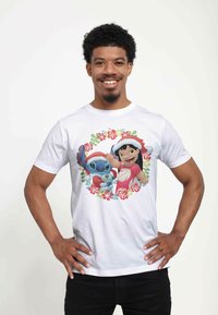 Henry Tiger LILO & STITCH LILO AND STITCH HOLIDAY UNISEX - Camiseta estampada - white