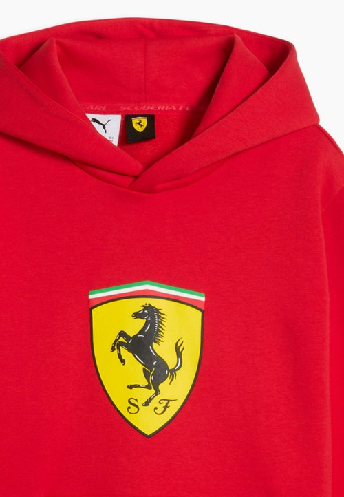 PUMA SCUDERIA FERRARI COLOURED SHIELD FLEECE-HOODIE - Hoodie - rosso corsa — photo 6