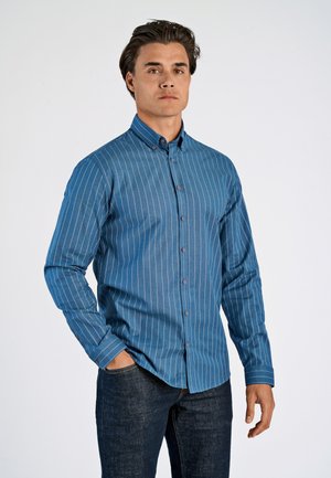 Lindbergh STRIPED   - Camisa - dusty blue