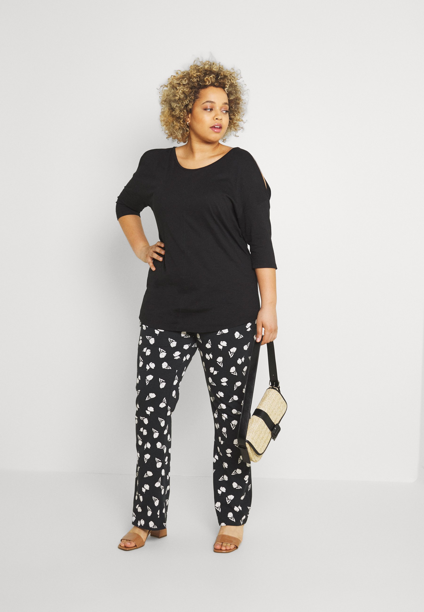 Women COLD SHOULDER TUNIC - Print T-shirt Women COLD SHOULDER TUNIC - Print T-shirt