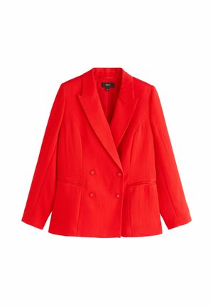 Next, REGULAR FIT - RELAXED DOUBLE BREASTED CRINKLE BLAZER . - Bleiser - red