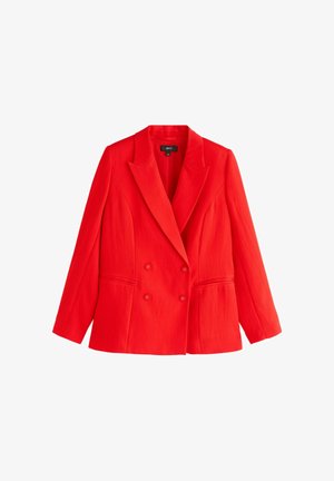 Next, REGULAR FIT - RELAXED DOUBLE BREASTED CRINKLE BLAZER . - Bleiser - red