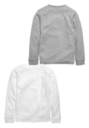 WHITE/GREY 2 PACK LONG SLEEVED THERMAL TOPS (2-16YRS) - Top s dlouhým rukávem - grey