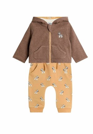 REGULAR FIT - HOODIE AND JOGGERS - Body - brown zebra