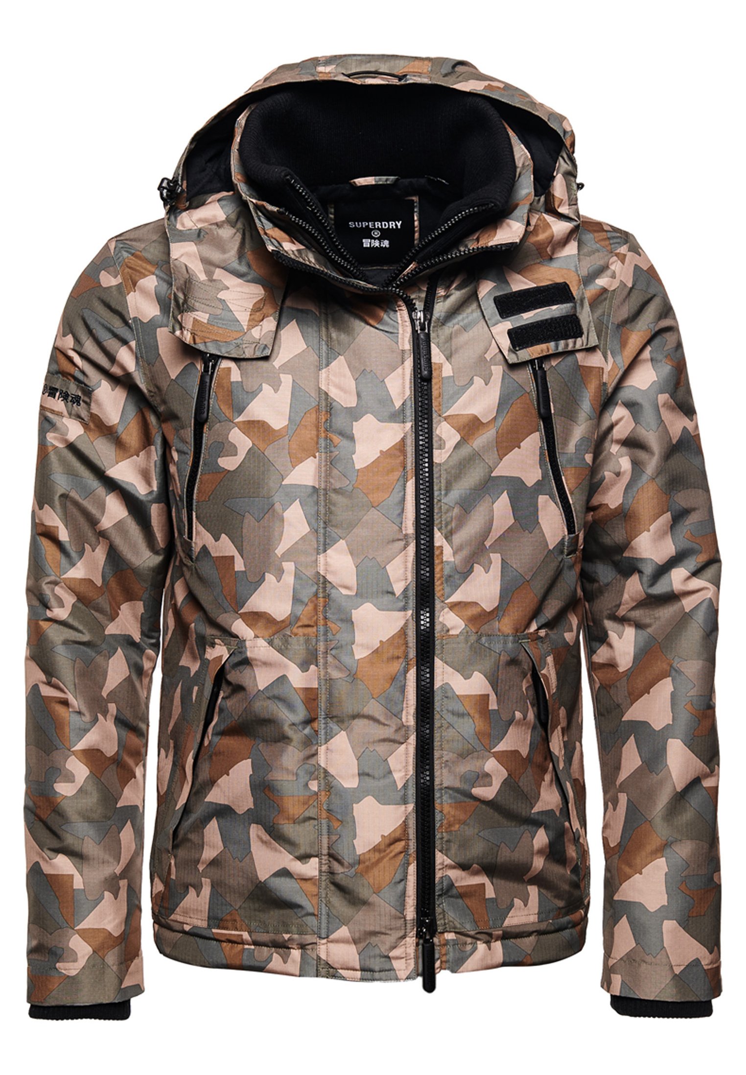 superdry winterjacke camouflage