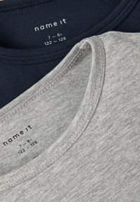 Name it NKMT SLIM 2 PACK - Pamata T-krekls - dark sapphire/grey melange