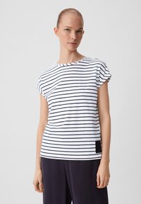 comma casual identity STREIFEN - T-shirt z nadrukiem