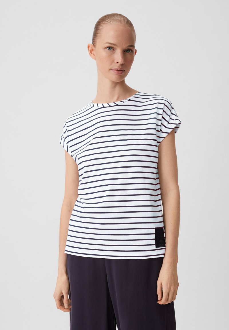 comma casual identity STREIFEN - T-shirt z nadrukiem