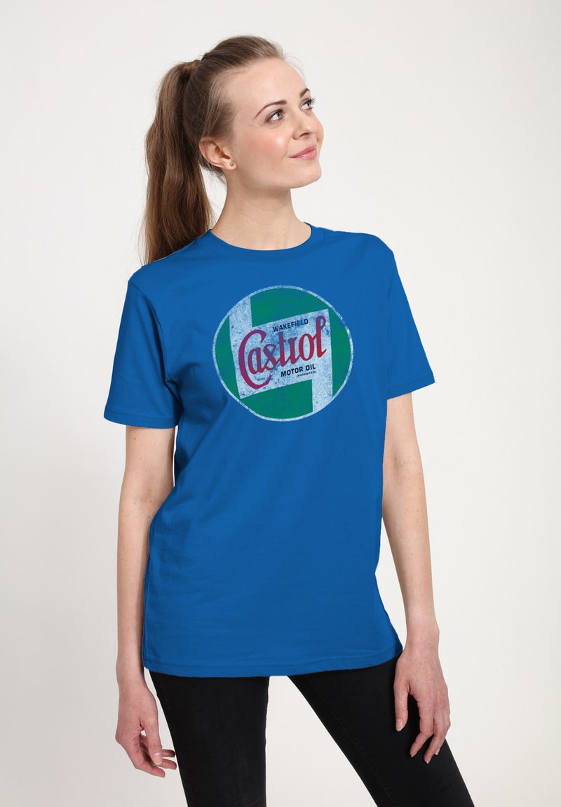 Henry Tiger CASTROL MOTOR OIL - Camiseta estampada - royal blue