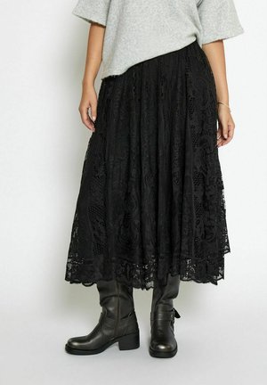 GRETA  - Pliceret nederdel /Nederdele med folder - black